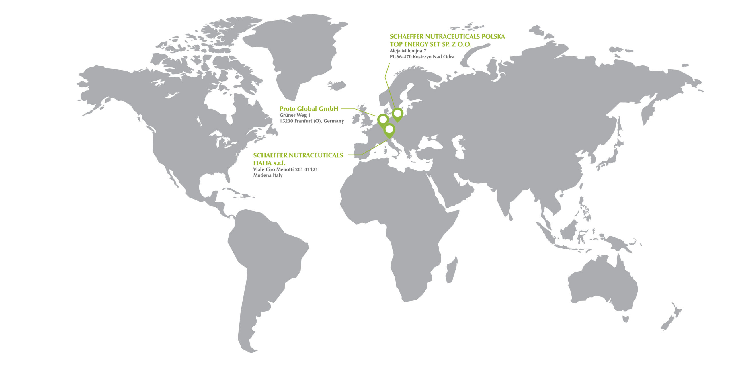 Schaeffer Nutraceuticals Map